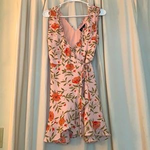 Lulus Floral Wrap Dress Size XS